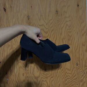 Italian square toe heels